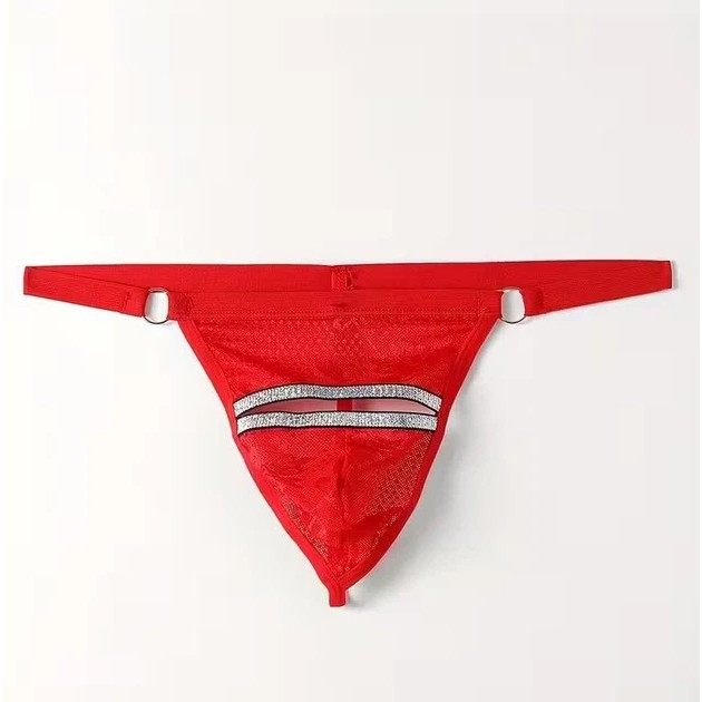 String en dentelle rouge pour hommes – Élégance et confort