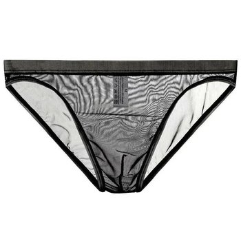 Men's Sheer Briefs AUG — Black Color for Confidence
