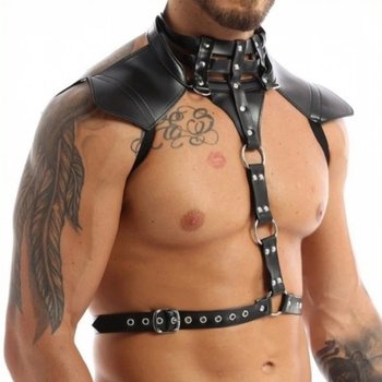 Men's Black Harness — Stylish Accessory for Special Occasions