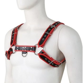 Men's H-Front Leather Harness in Black — Style and Durability