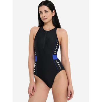 Women's Kappa Black One-Piece Swimsuit — Style and Comfort for Water Activities