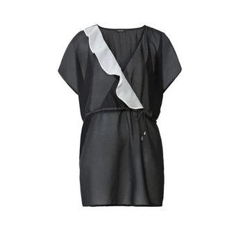Women's Black Beach Pareo — Stylish Choice for Your Vacation