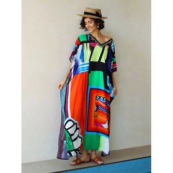 Cotton Tunic Dress by Z.Five in Red — Perfect Beach Style