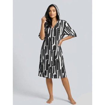 Z.Five Beach Tunic with Hood in Black and White