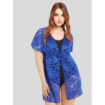 Samegame Beach Tunic Robe in Bright Blue