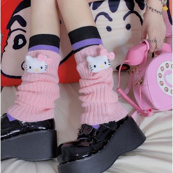 Women's Hello Kitty Legwarmers — Rich Lavender Pink