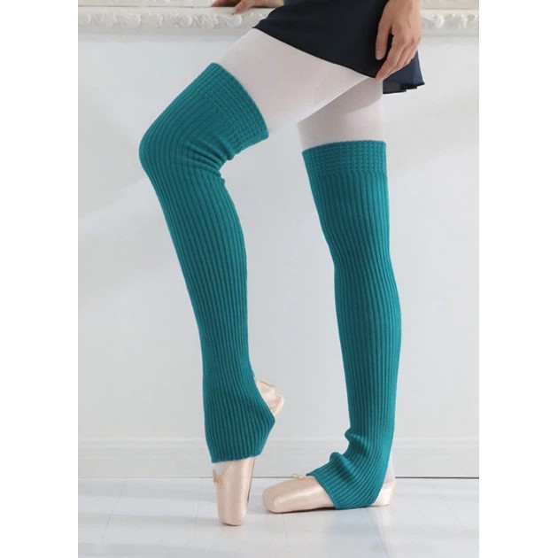 Long Emerald Dance Legwarmers — Style and Comfort