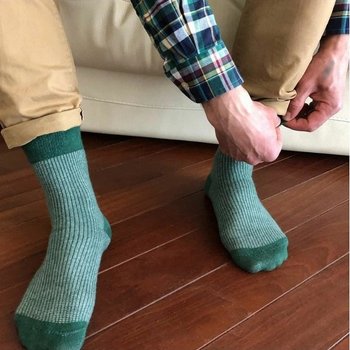 Men's Socks in ORGANIC Cotton — Breathable Comfort in Green