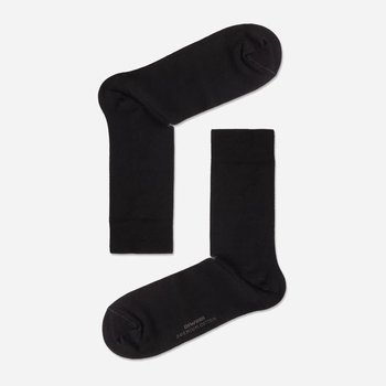 Men's Diwari Socks — Black Mercerized Cotton