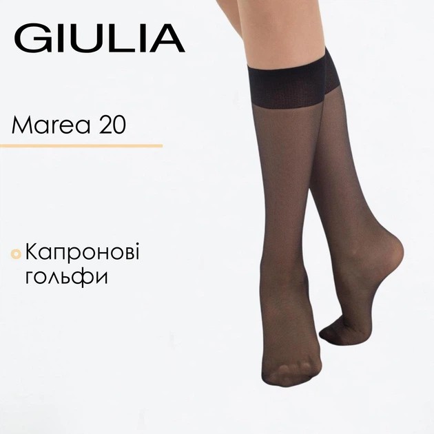 Set of Women's Knee High Socks Giulia MAREA 20 Black