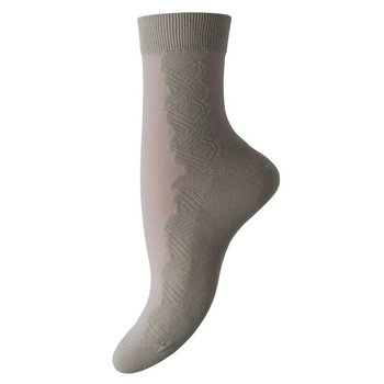 Women's Mid-Season Socks by Legka Khoda — Sand Color