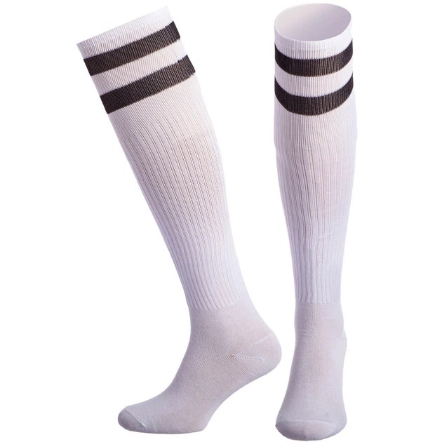 Men's Football Socks Zelart — Breathable Comfort in White-Black