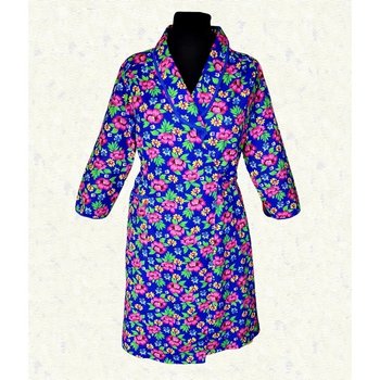 Women's Flannel Wrap Robe — Natural Comfort at Home