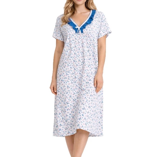 Chemise de nuit en coton pour femme — légère et respirante