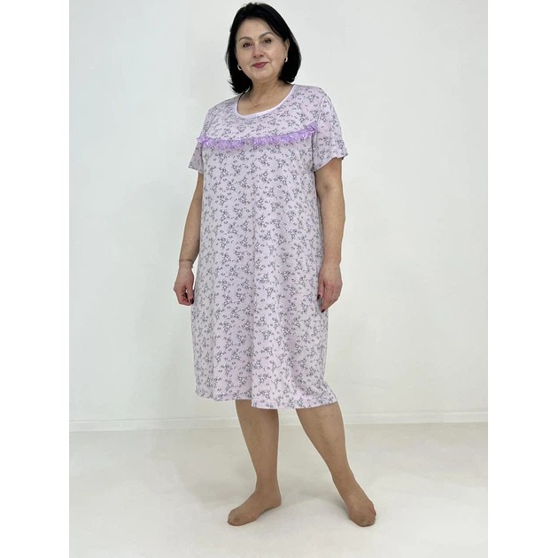 Chemise de nuit en viscose lilas - élégance et confort