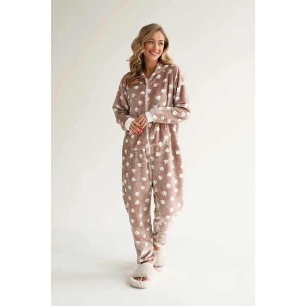 Women's Kigurumi in Beige Velsoft — Comfort and Coziness