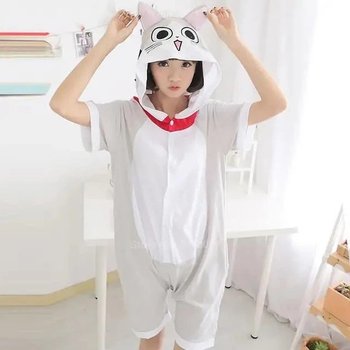 Summer Kigurumi Pajama My Kigu in Grey — Soft Cotton Comfort