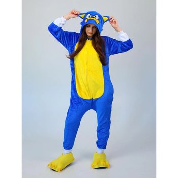 Kigurumi Pajama for Adults and Teens Sonic Hedgehog Blue