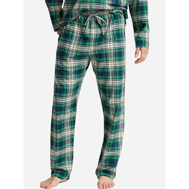 Men's Cotton Pajama Pants Ralph Lauren Green