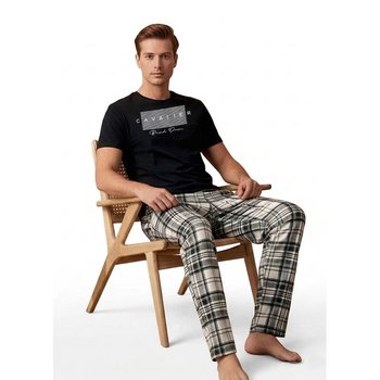 Men's Cotton Pajamas in Black — Comfort for Sleeping