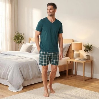 Men's Livergy Pajama in Emerald Color — Comfort for Sleep