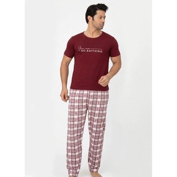 Men's Cotton Pajama in Burgundy Color — Comfortable Sleepwear