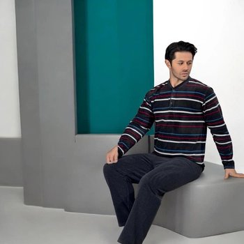 Men's Black Fleece Pajama — Cozy and Comfortable