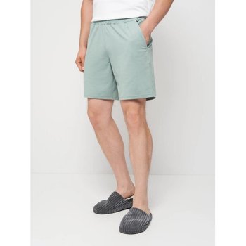 Men's Cotton Pajama Shorts — Comfort in Teal Color