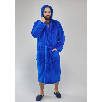 Men's Plush Bathrobe in Blue — Comfort and Warmth at Home