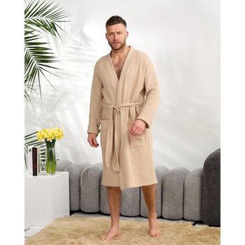 Men's Waffle Bathrobe in Cotton — Comfort and Ease