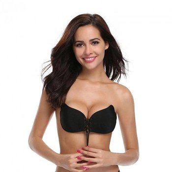 Fly Bra Push Up Invisible Bra Black