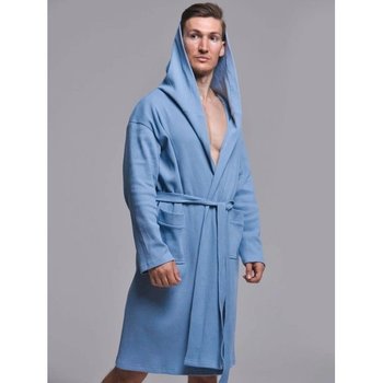 Men's Cotton Bathrobe with Hood — Comfort for Home