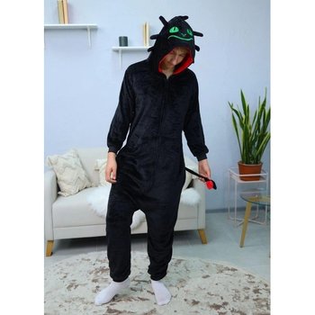 Men's Kigurumi Pajama — Black Toothless Dragon for Home