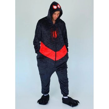 Men's Black Spider-Man Kigurumi Pajama for Adults