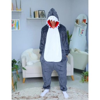 Men's Kigurumi 'Megalodon Shark' in Grey — Comfort for Everyone
