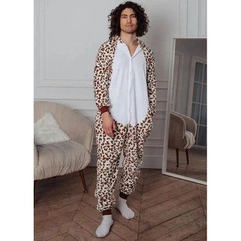 Men's Leopard Print Kigurumi — Soft and Comfortable