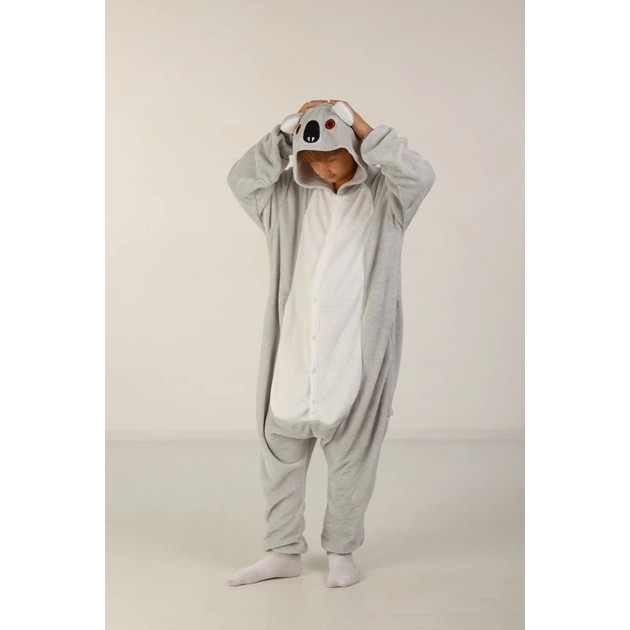 Kigurumi Koala Pajama in Gray — Comfort for Sleep