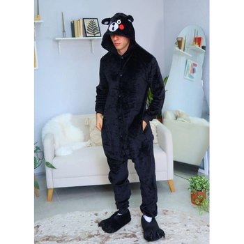 Men's Kigurumi Pajama Bear Kumamon Black — Soft Comfort