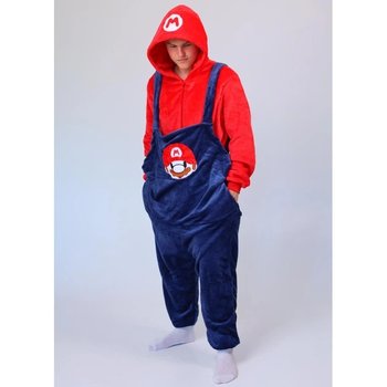 Men's Kigurumi ‘Super Mario’ — Red Plush Onesie