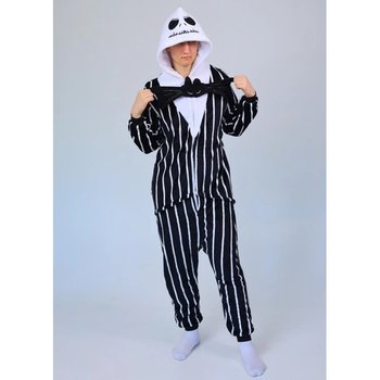Men's Kigurumi Jack Skellington in Black — Cozy Home Onesie