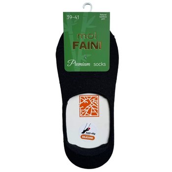 Men's Bamboo Slippers in Black — Comfort with Non-Slip Silicone