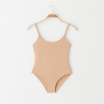 Cotton Bodysuit with Thin Straps — Stylish Choice for Women