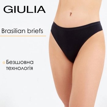 Women's Brazilian Briefs Giulia — Seamless Comfort in Black