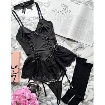 Simply Sexy Women's Lingerie Set Black