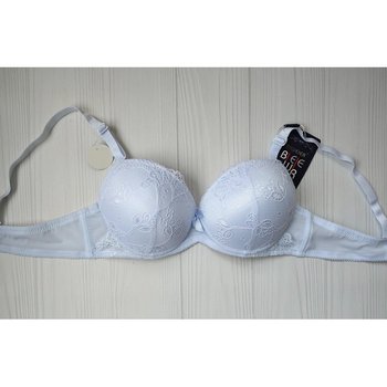 Biweier Lace Double Push Up Bra in White — Comfortable Choice