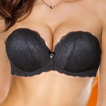 Lormar EXTRAPIZZO Double Push-Up Bra Black
