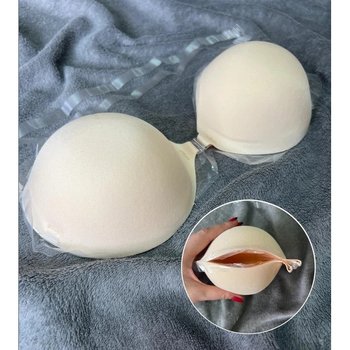 Silicone Push-Up Bra 5 cm Beige — Comfort and Support