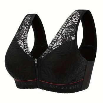 AgeleLace Black Lace Bra — Comfort and Support
