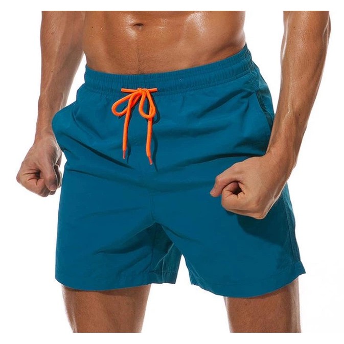 Herren Badehosen in Blau — schnelltrocknender Stoff