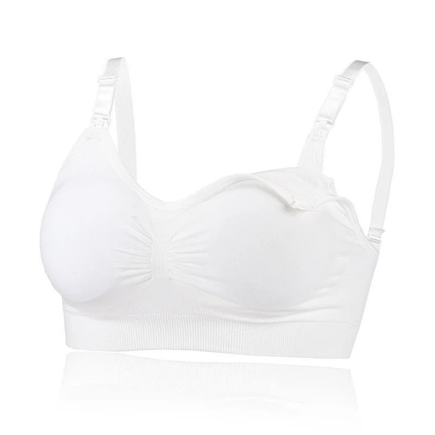 Sujetador sin aros para lactancia blanco Mothercare
